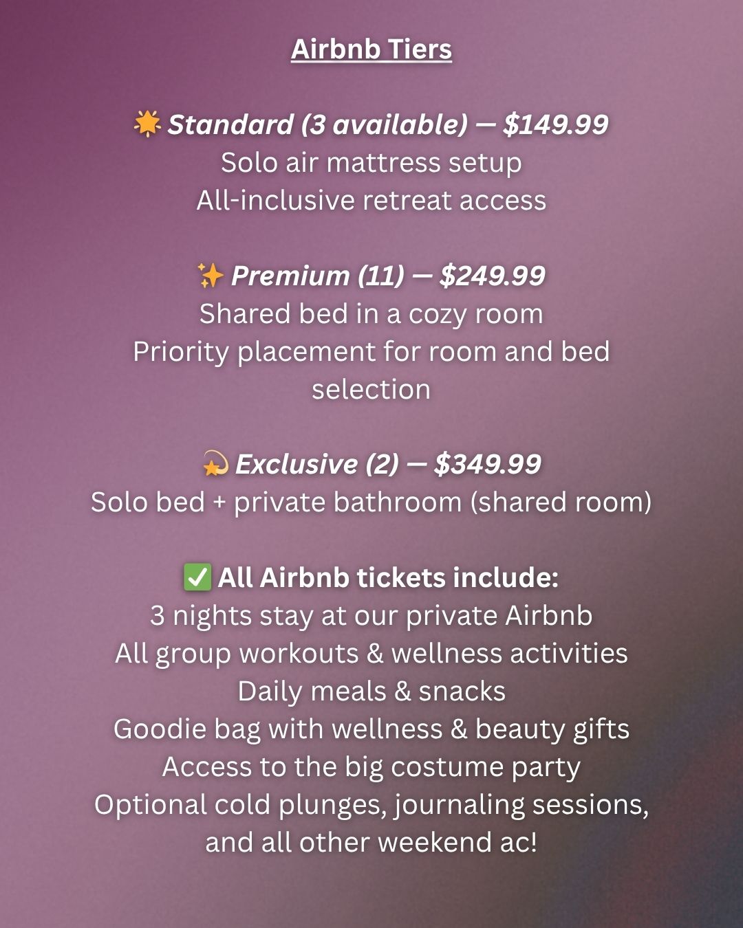 HalloWarrior Weekend Airbnb