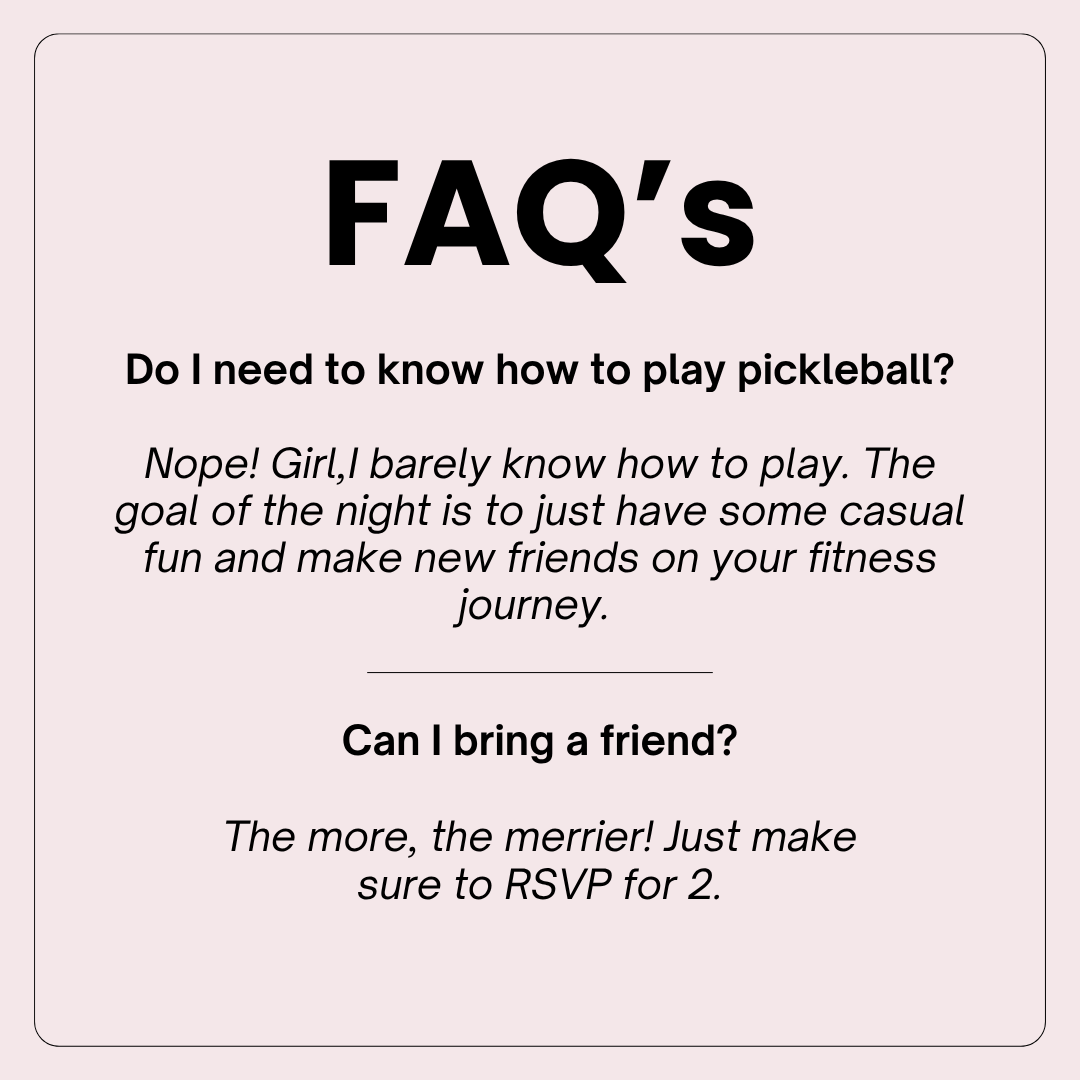 Pickleball & Pizza RSVP